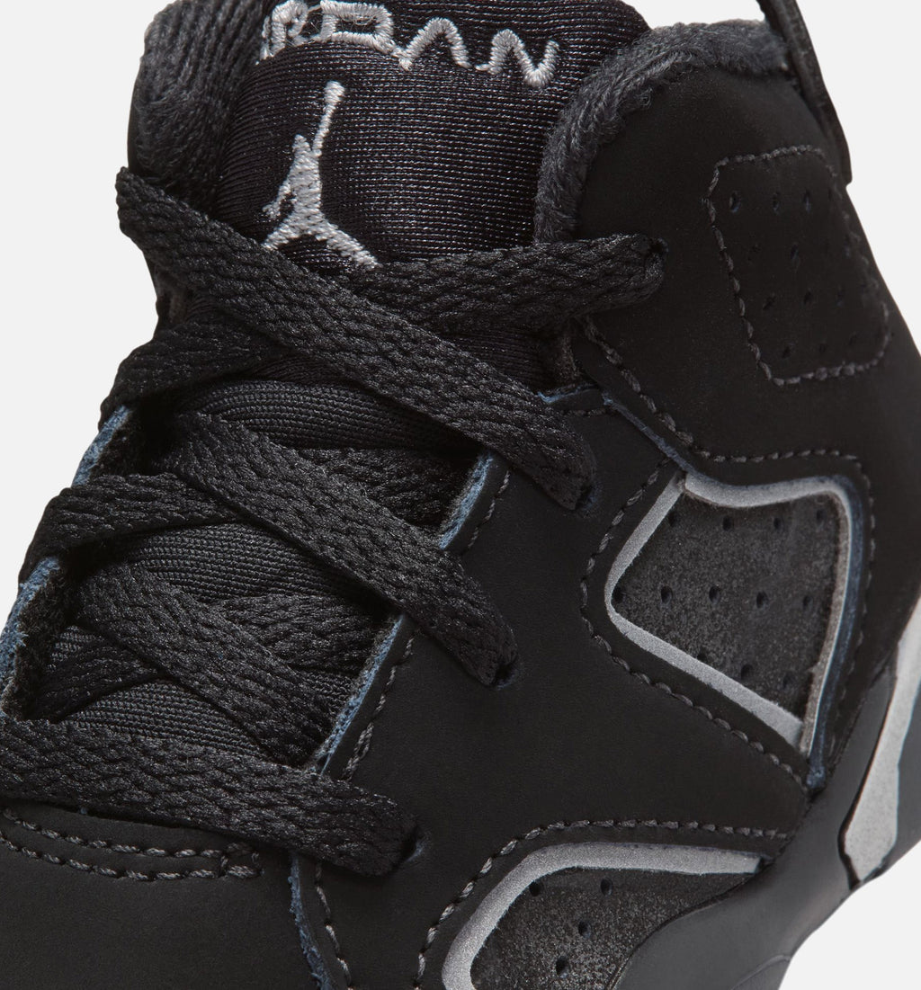Air Jordan 6 Cap & Gown Baby & Toddler Sneakers - Black / Reflective Silver