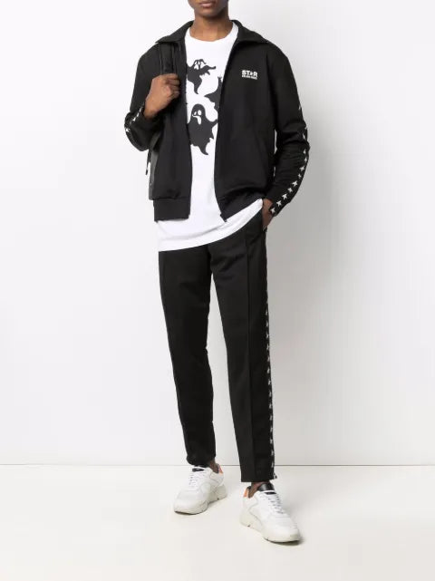 Golden Goose logo-print zip-fastening sweatshirt