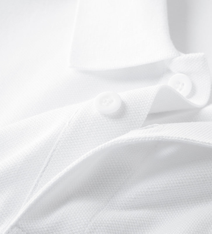BAPE Embroidered Ape Head Men's Polo Shirt - White