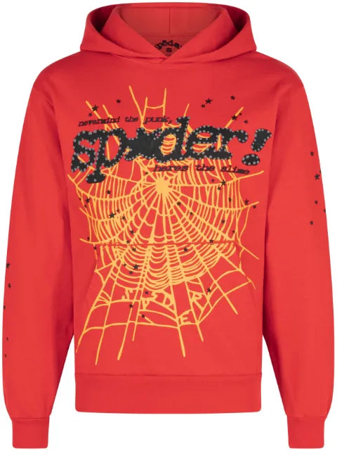 SP5DER P*NK V2 "Red" Hoodie