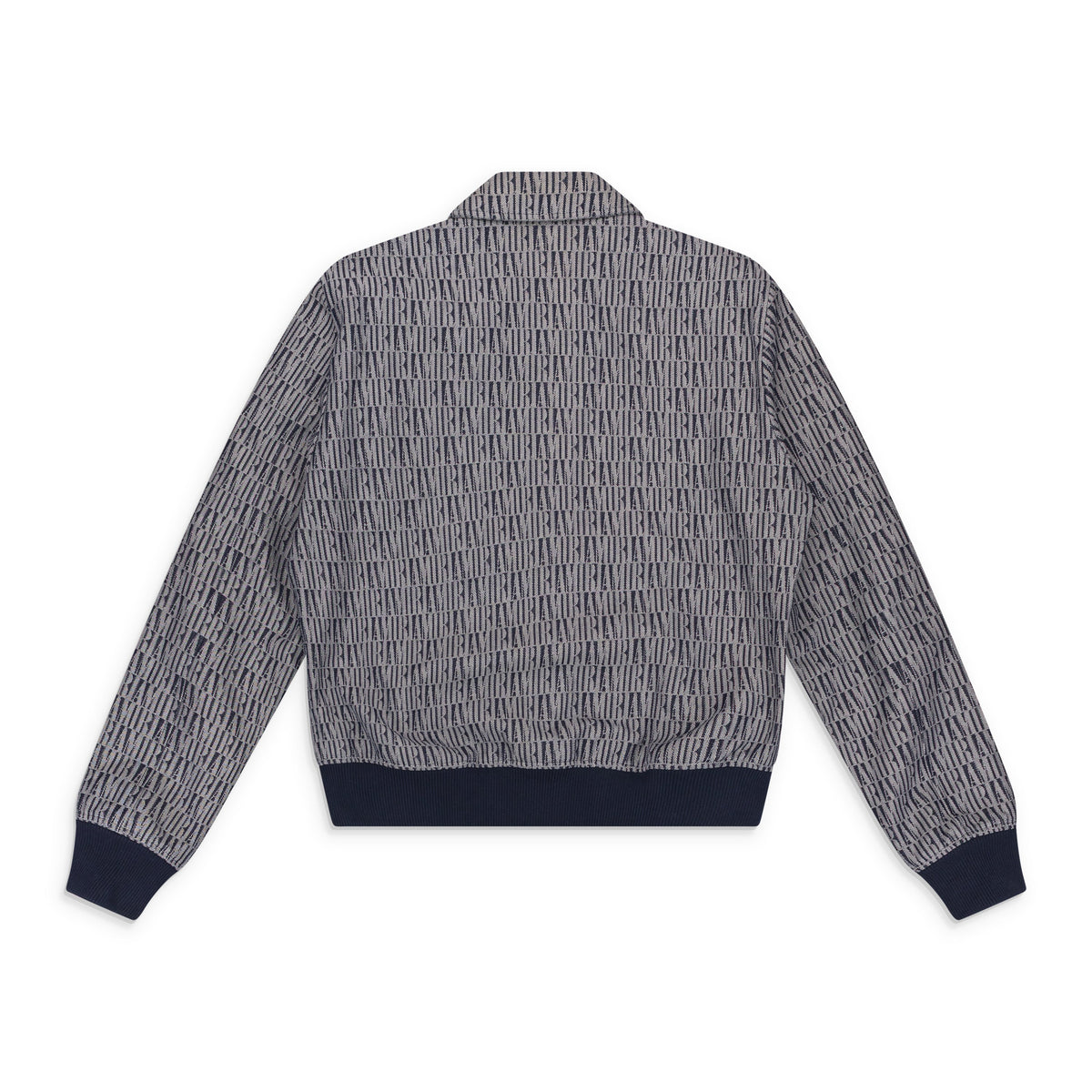 Blue Jacquard Bones Bomber