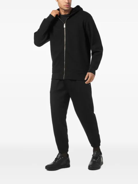 Billionaire Lion printed zip-up hoodie