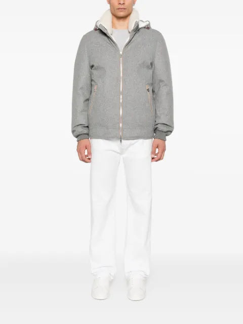 Brunello Cucinelli zip hooded jacket