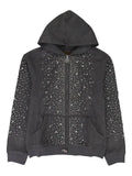 BIRTH OF ROYAL CHILD pearl-embellished zip-up hoodie