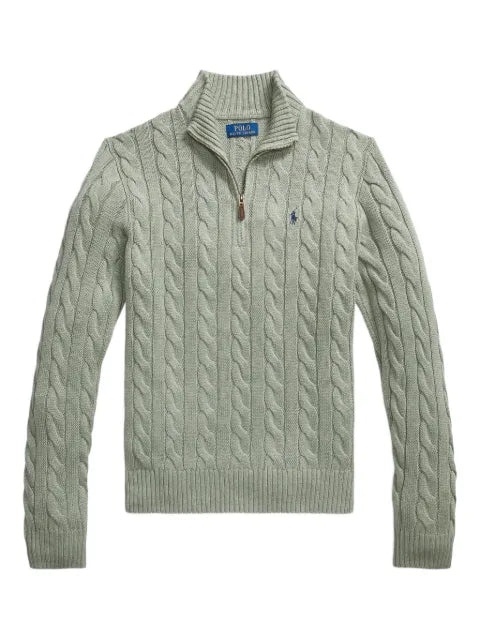 Polo Ralph Lauren cable-knit half-zip pullover