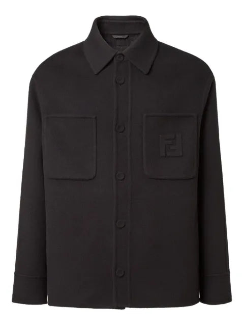 FENDI patch-pocket overshirt