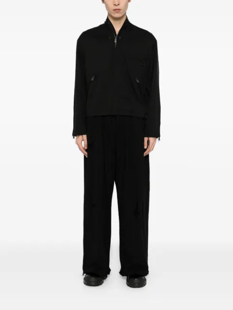 TEAM WANG design raw-edge jacket