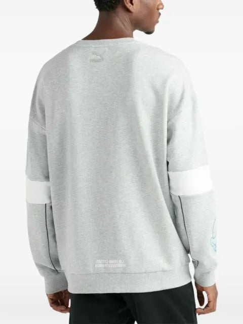 PUMA crewneck sleeve panelled T-shirt