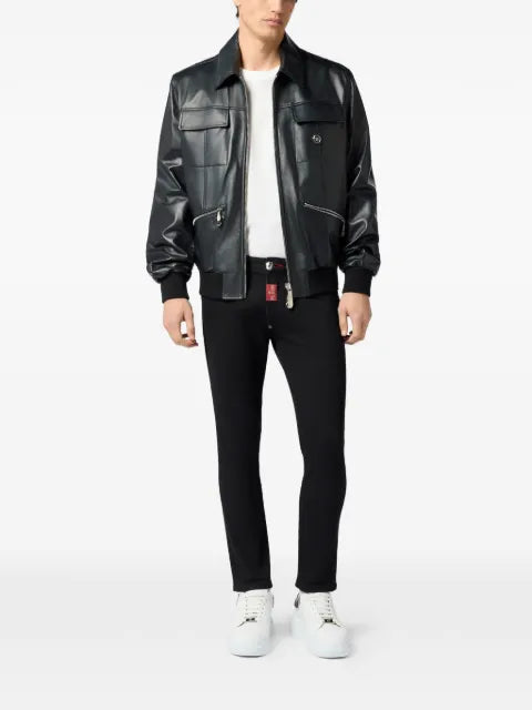 Philipp Plein Palms leather jacket