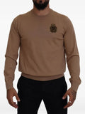 Dolce & Gabbana embroidered logo-patch sweater
