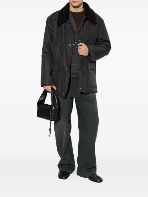 Maison Margiela shearling-collar press-stud jacket