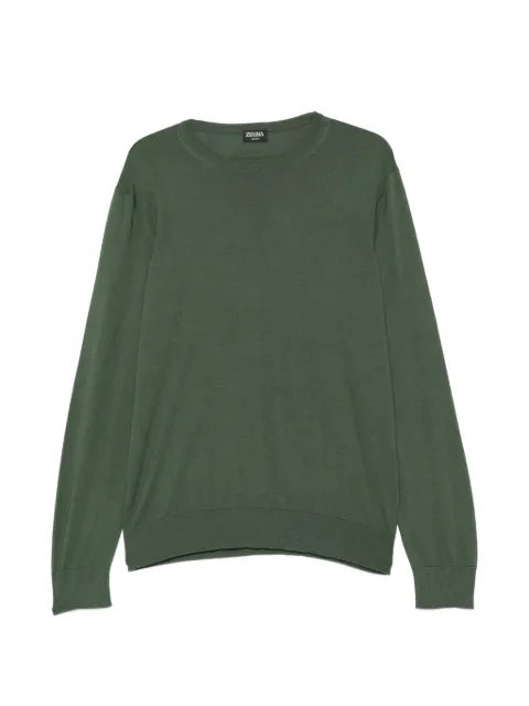 Zegna crewneck long-sleeved sweater
