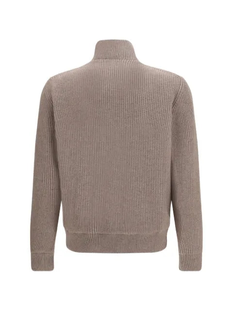 Brunello Cucinelli high-neck suede jacket