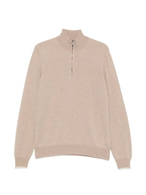 Peserico quarter-zip knitted sweater