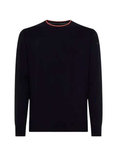 RRD ribbed-trim logo-patch sweater