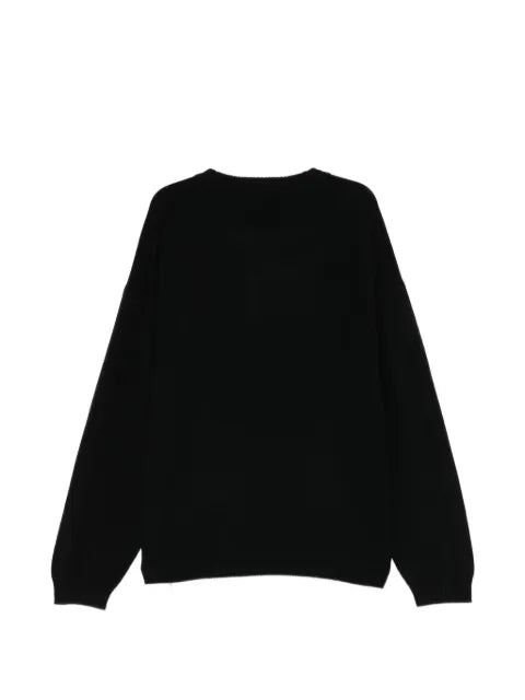 Mastermind World skull-print beaded sweater