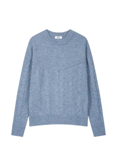 TOMBOY cable-knit crew-neck sweater