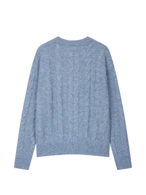 TOMBOY cable-knit crew-neck sweater