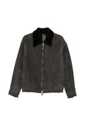 Giorgio Brato shearling-collar suede jacket
