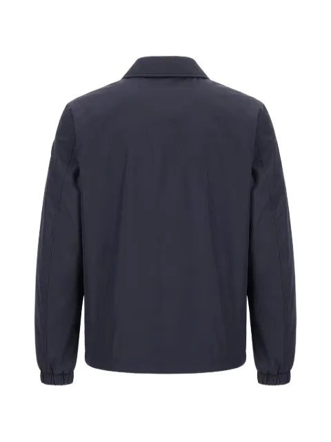 Moncler logo-patch button-up jacket