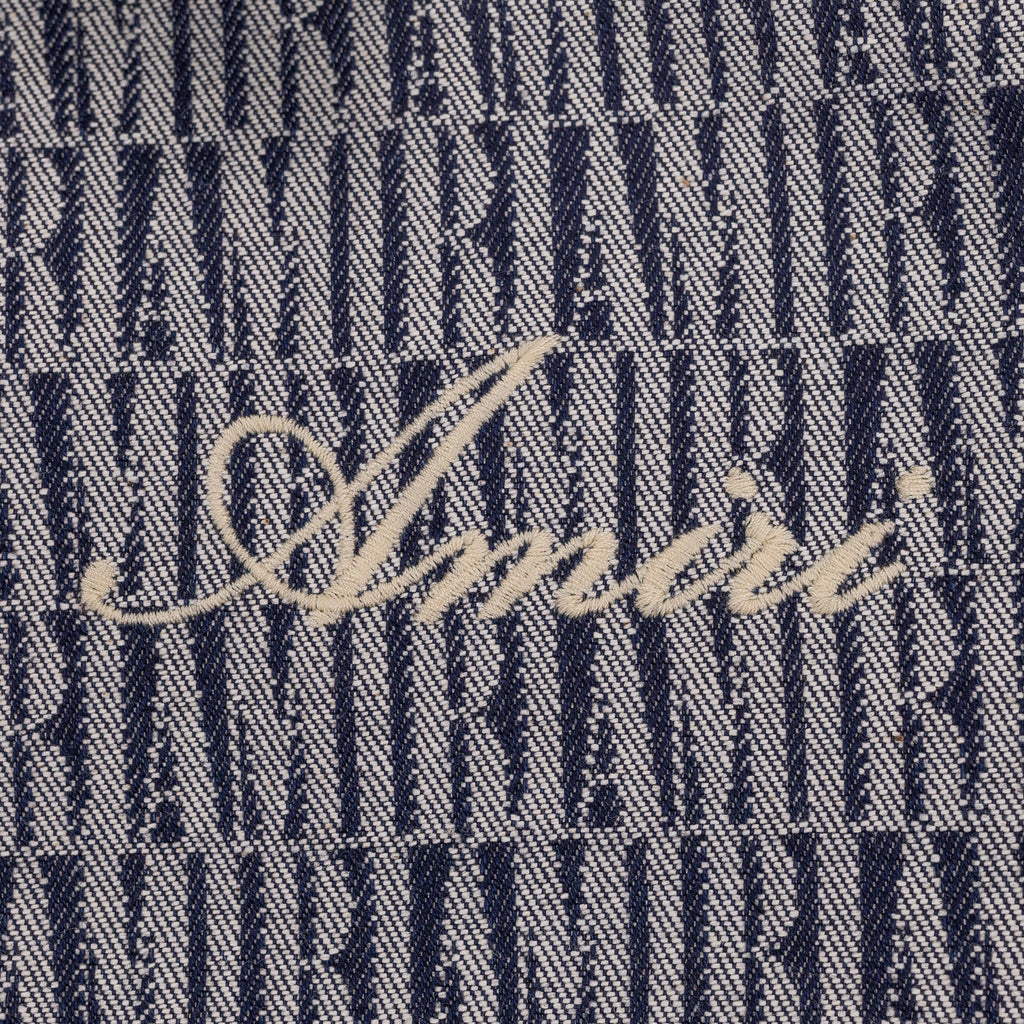 Blue Jacquard Bones Bomber