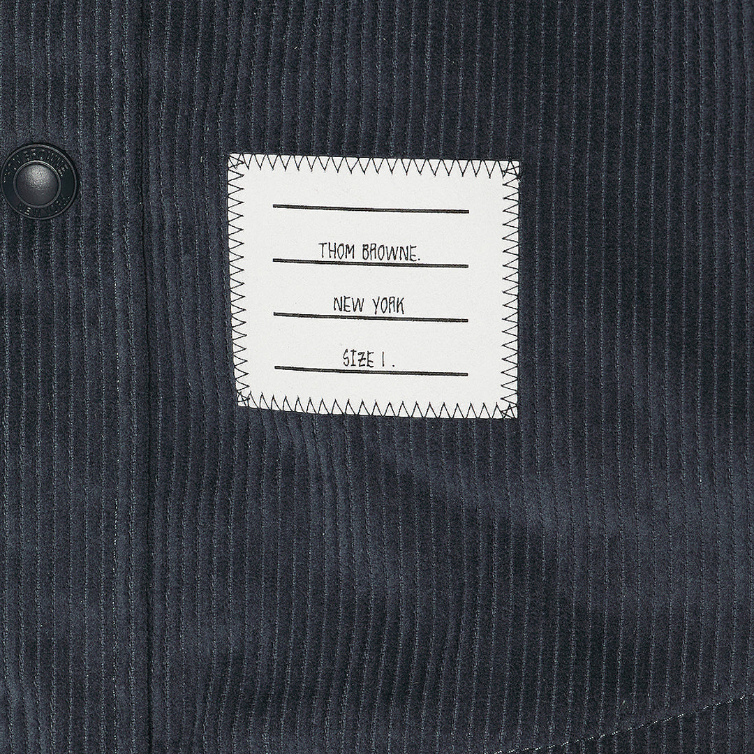 Men's Heavyweight Oxford Shirt — Partial Button Front | Thom Browne