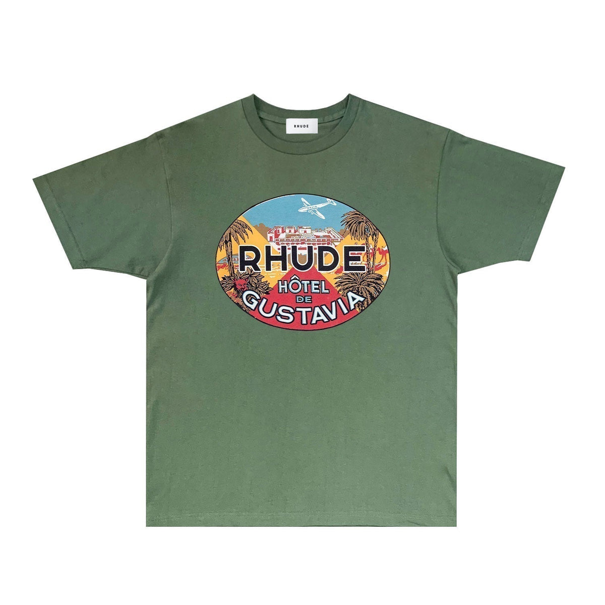 Rhude T-shirts Printed Trendy Pure Cotton