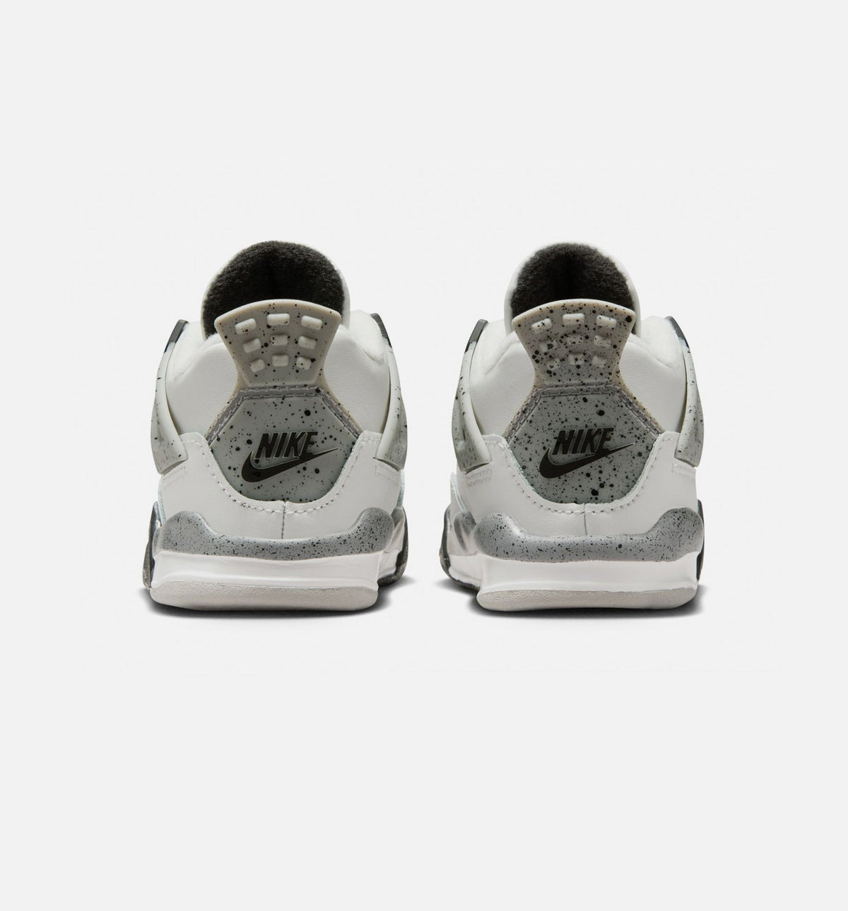Air Jordan 4 Retro White Cement Infant/Toddler Shoes - Summit White Fire Red Cement Grey Black