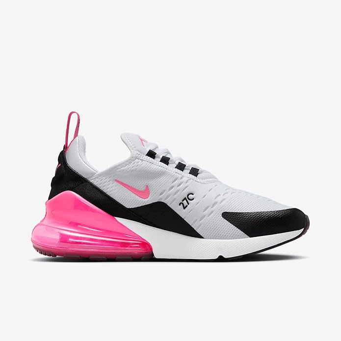 Women's Nike Air Max 270 White/Hyper Pink-Black-White (AH6789 127)