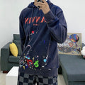Gallery Dept Hoodie Hand Painted Graffiti Washed Hooded Sweater