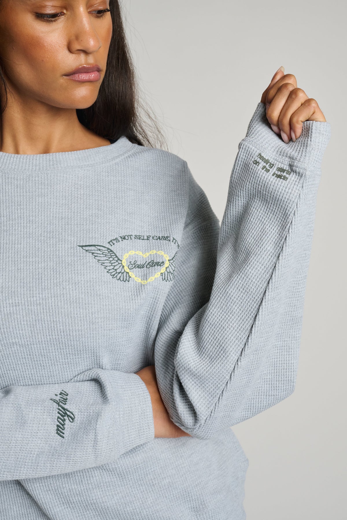 SOUL CARE WAFFLE CREWNECK