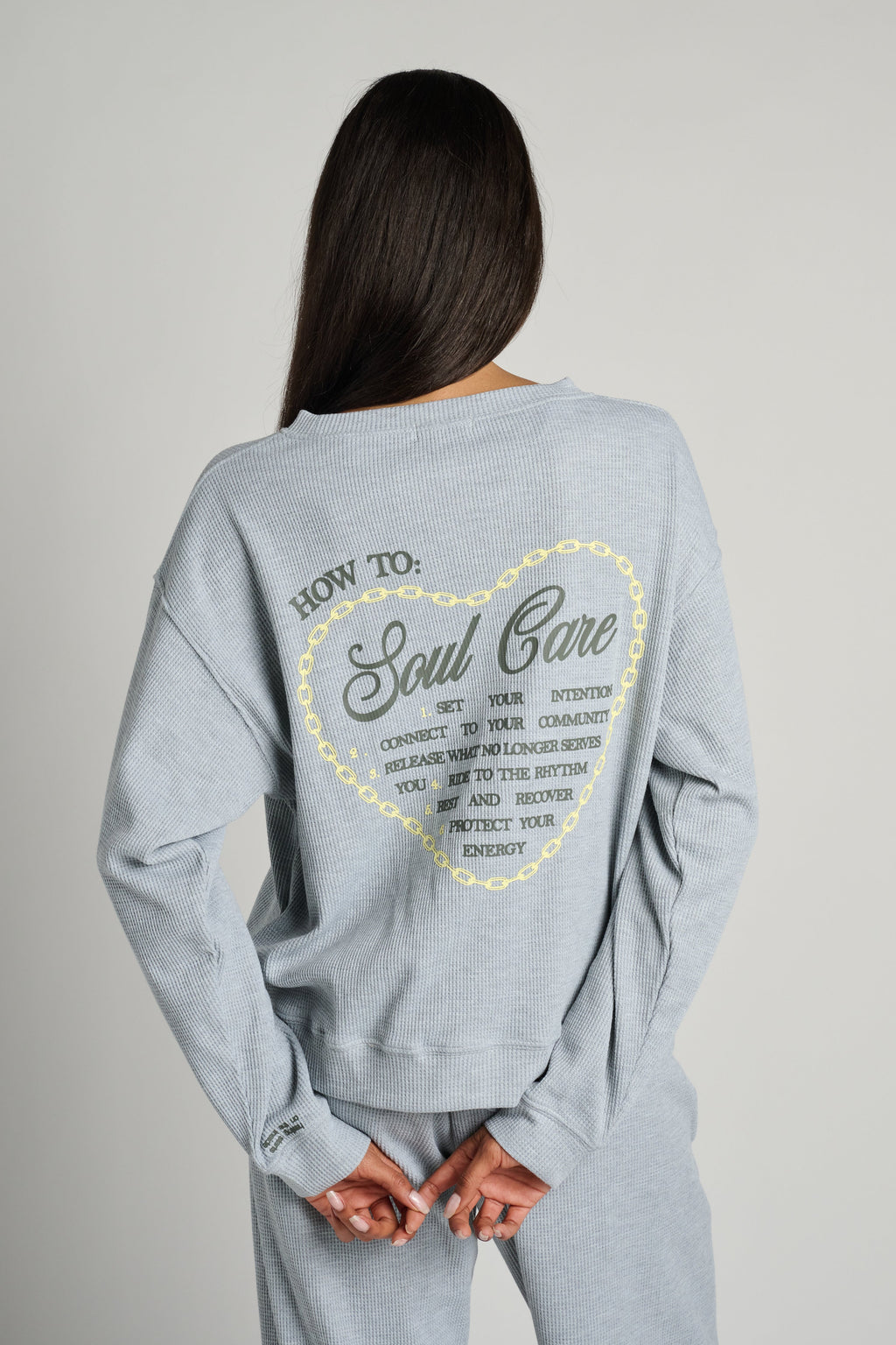 SOUL CARE WAFFLE CREWNECK