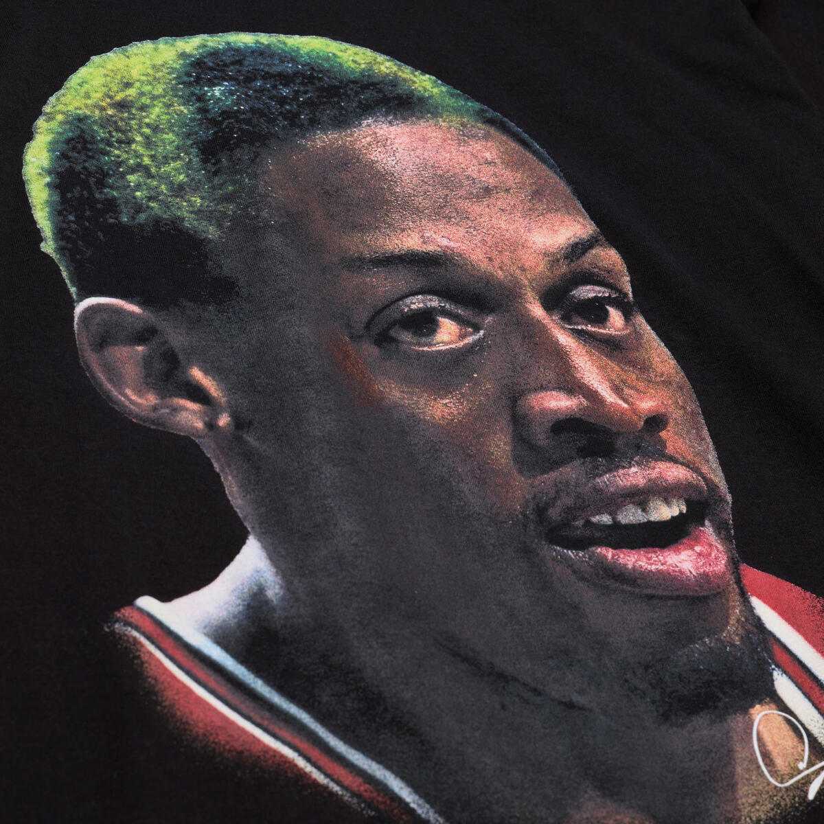 M&N NBA Dennis Rodman Real Big Face Tee