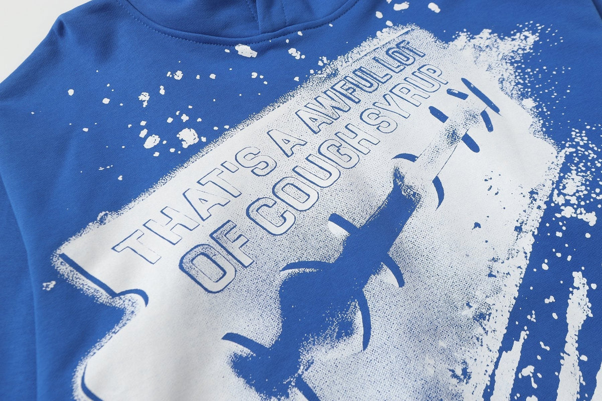 THAT'S A AWFUL LOT OF COUGH SYRUP Star Graphic Pullover Hoodie