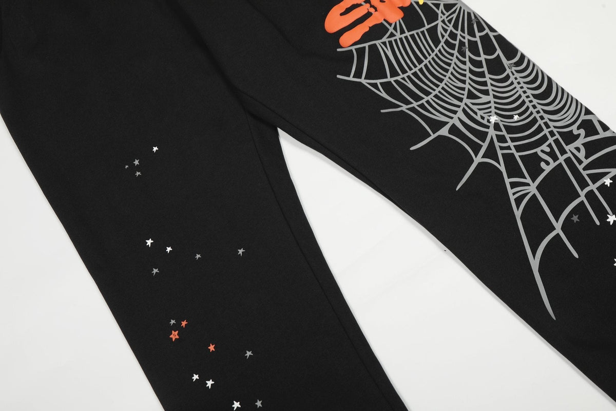Sp5der Spiderweb Graphic Hoodie & Jogger Matching Set