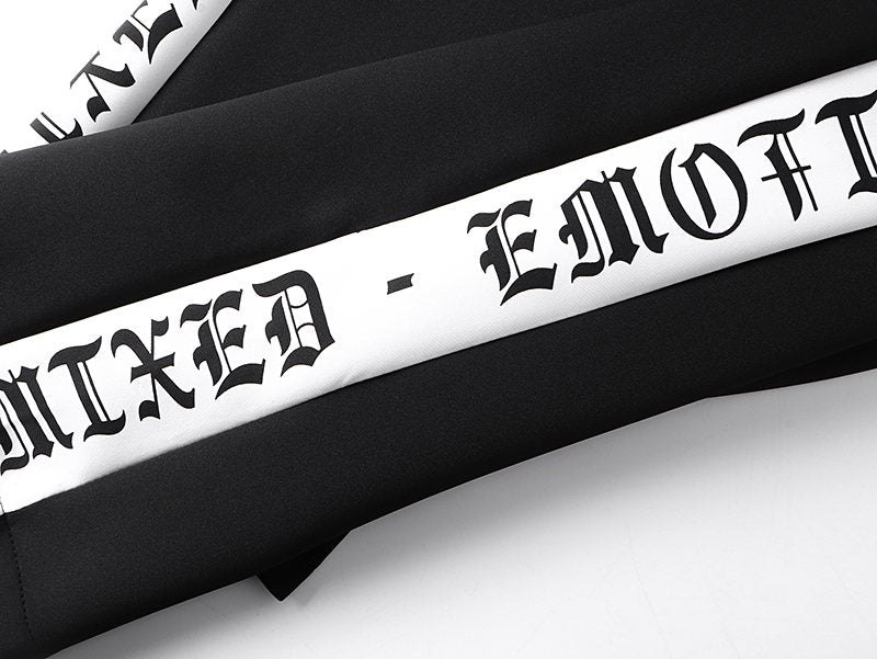 MIXED EMOTION Side-Tape Track Pants