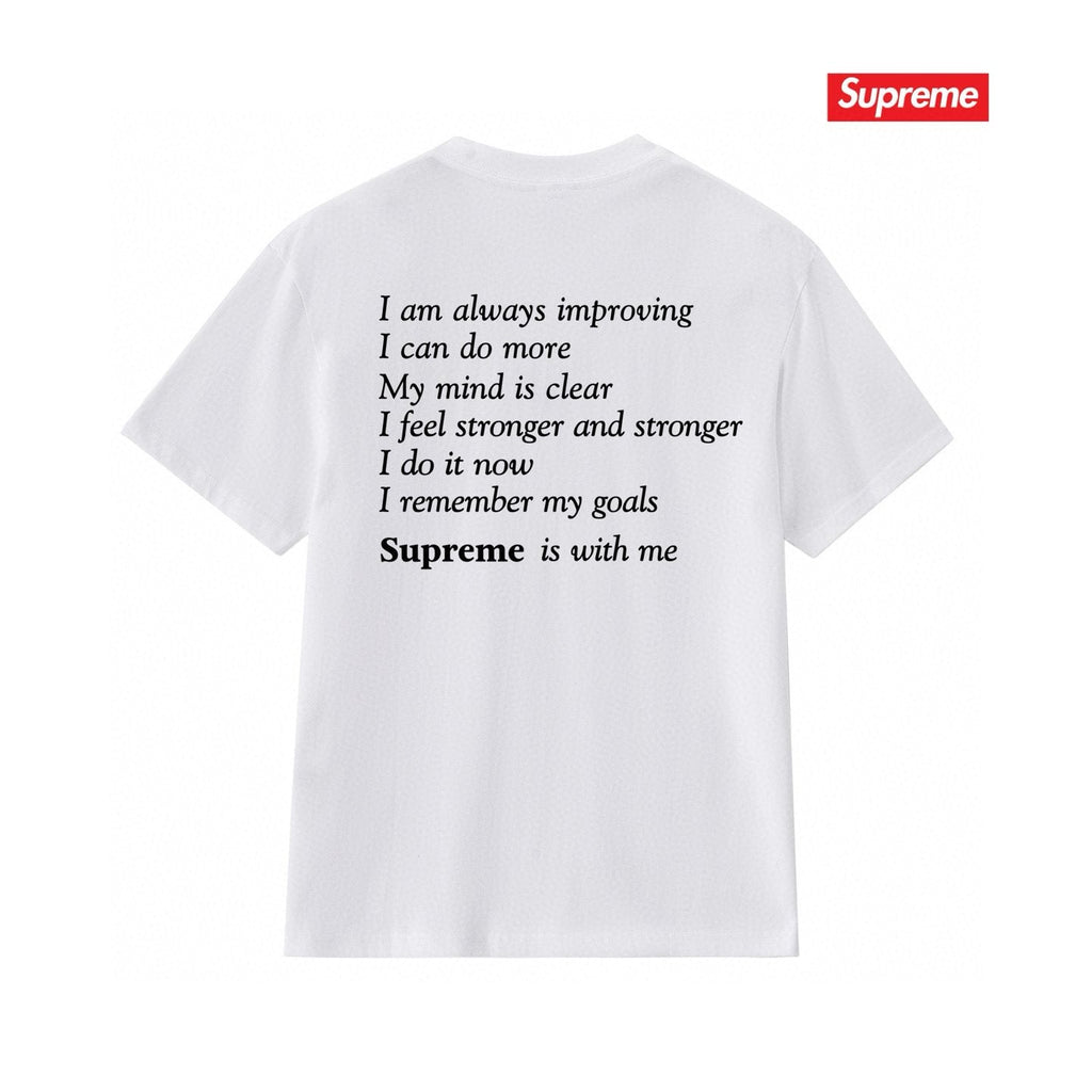 Supreme StayPositive Affirmation Graphic T-Shirt