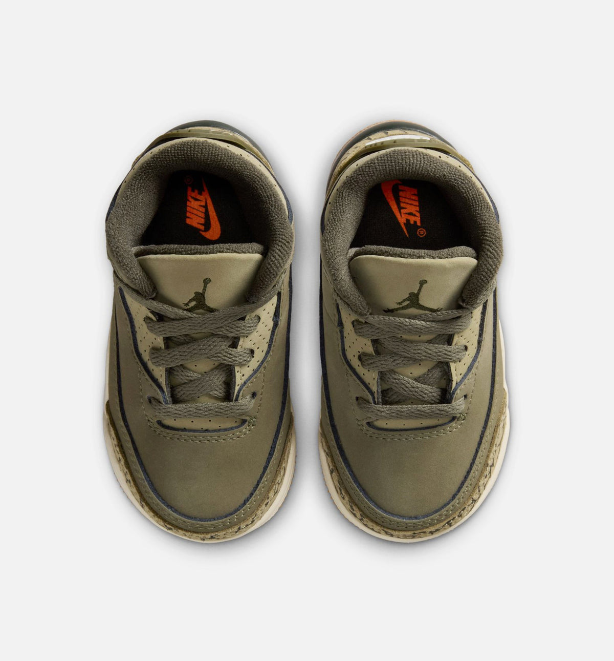 Air Jordan 3 Retro Medium Olive Infant/Toddler Lifestyle Shoes - Medium Olive/Sequoia/Neutral Olive/Sail