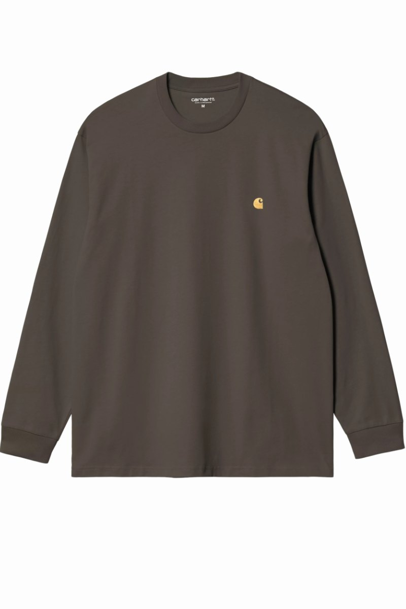 CARHARTT WIP CHASE TEE L/S Shungite / Gold