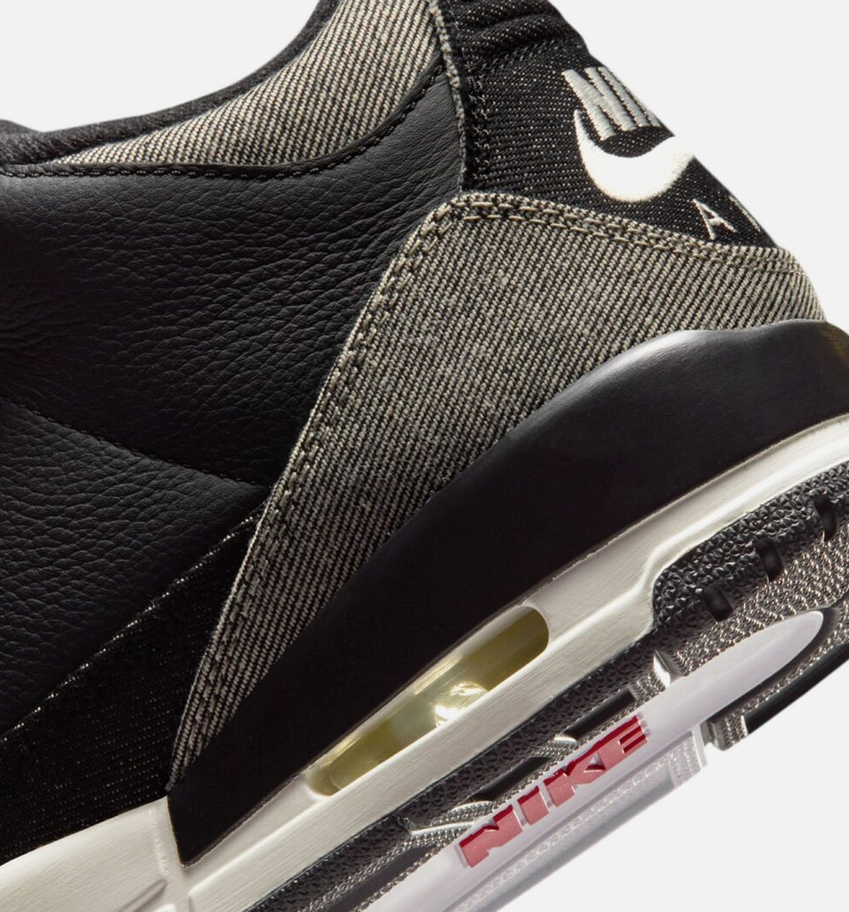 Air Jordan 3 x Levi's Black and White – Men's Lifestyle Shoe in Denim/Black/Gym Red
