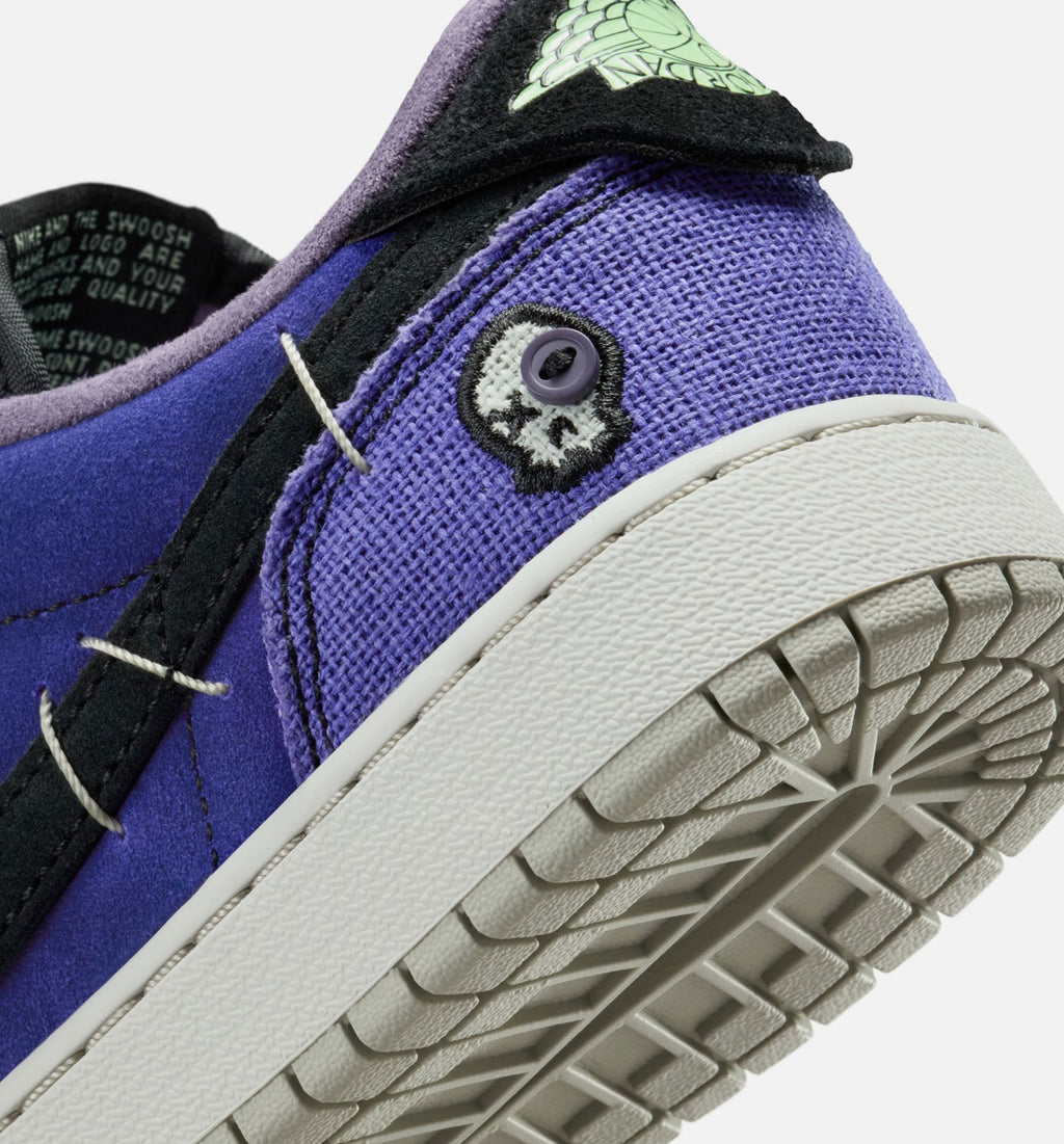 Air Jordan 1 Low OG Grade School Lifestyle Shoe - Regency Purple & Dark Raisin