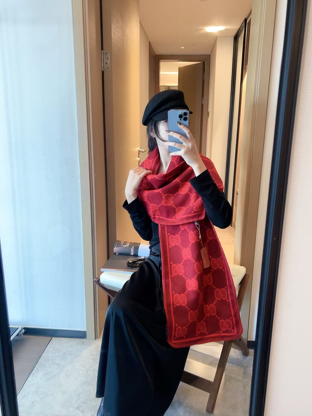 Gucci GG Monogram Scarf