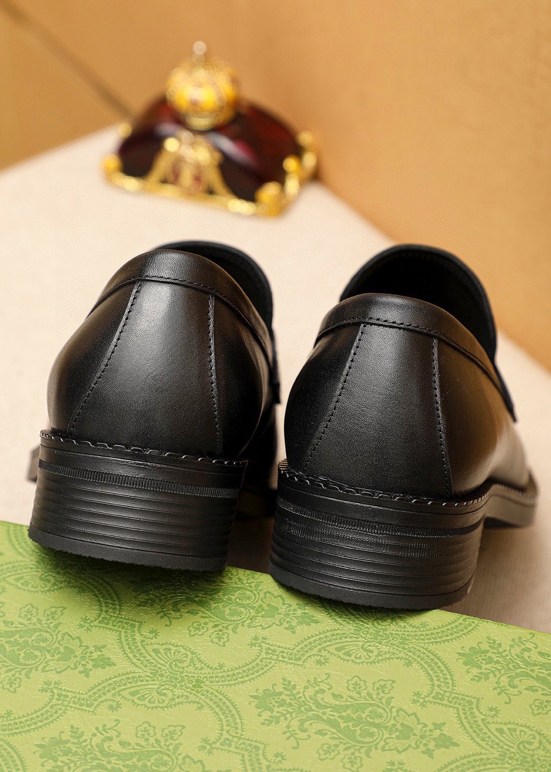 Gucci Black Horsebit-Style Leather Loafers
