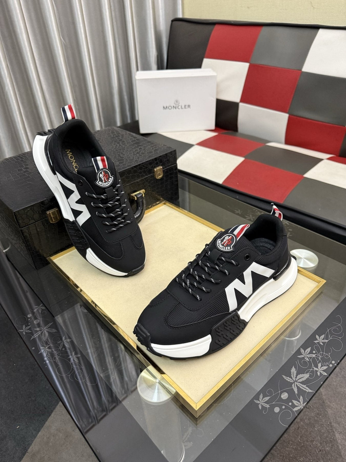 MONCLER Color-Block Low-Top Sneakers