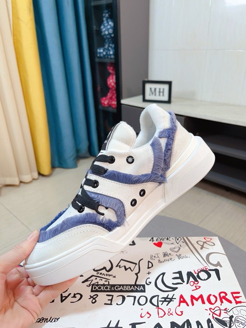 Dolce & Gabbana Contrast-Trim Low-Top Sneakers