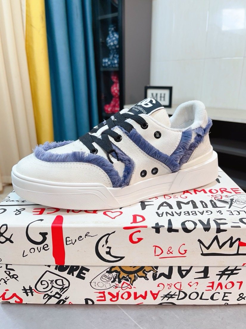 Dolce & Gabbana Contrast-Trim Low-Top Sneakers