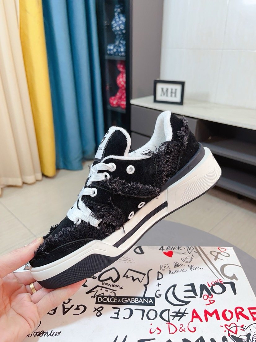 Dolce & Gabbana Contrast-Trim Low-Top Sneakers