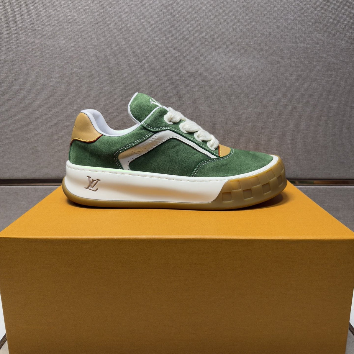 Louis Vuitton Men's Panelled Gum Sole Sneakers