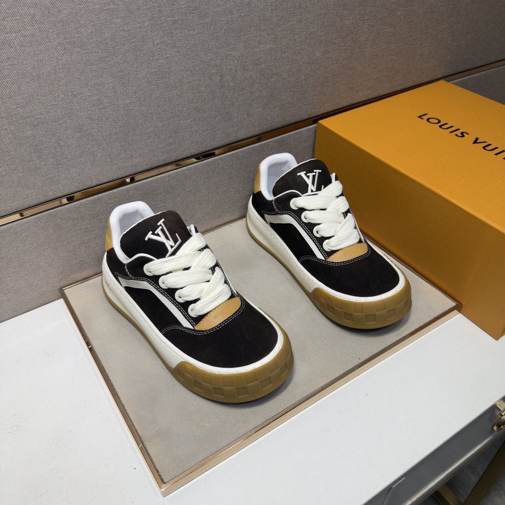 Louis Vuitton Men's Panelled Gum Sole Sneakers