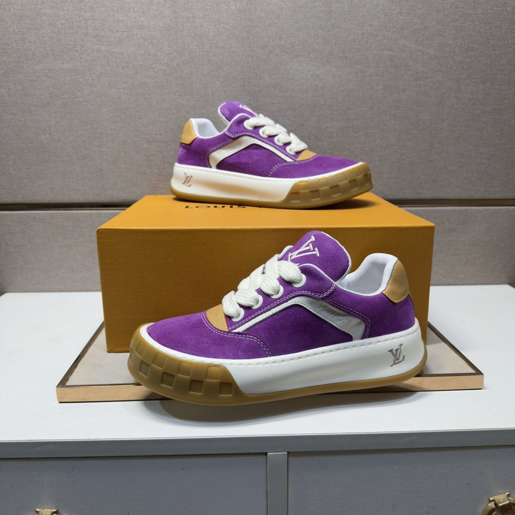 Louis Vuitton Men's Panelled Gum Sole Sneakers